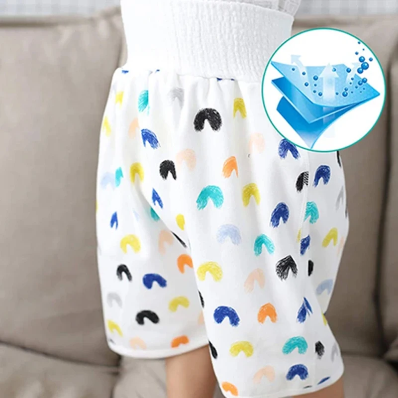 

2020 New Comfy Children & Adult Diaper Skirt Summer Baby Pants Absorbent Shorts Prevent Skirt Moment Leakage Mat Cover Gifts