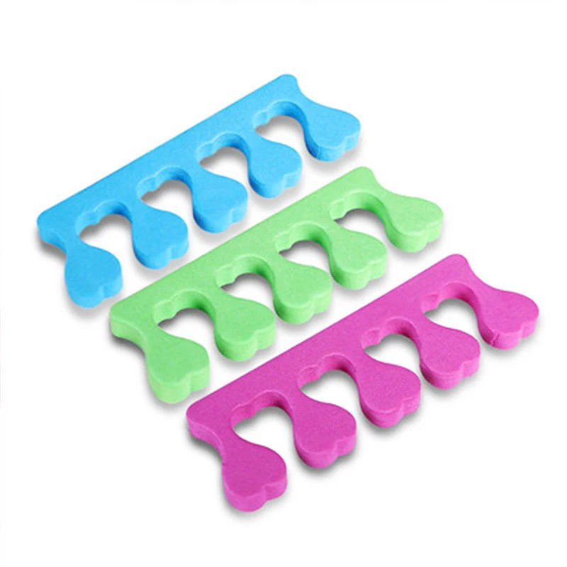 10 шт. мягкая пена для ногтей, чтобы разрезать Носок, милый конфетный цвет, отделитель пальцев, для ногтей, маникюрные инструменты, акриловый набор для ногтей