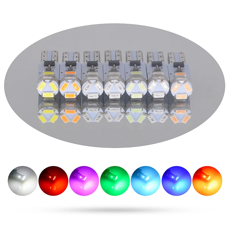 100 шт. T5 3014 SMD W1.2W 73 74 5 светодиодный фонарь для автомобиля, супер яркие лампы для интерьера, 12 В постоянного тока