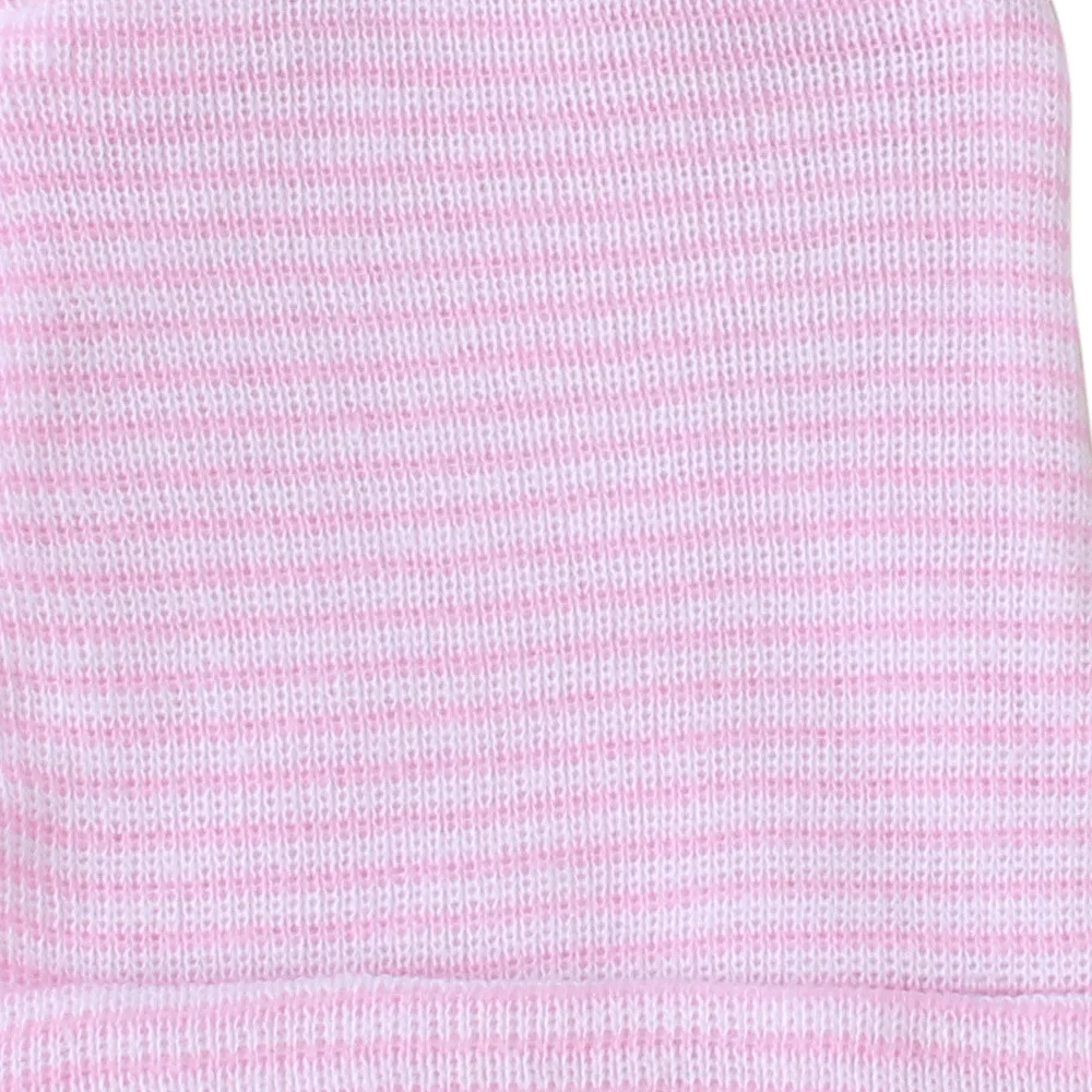 New Adorable Baby Cotton Striped Knit Hats Newborn Toddler Kids Boys Girls Unisex Hat Lovely Rabbit Ear Hats 0-6 Months
