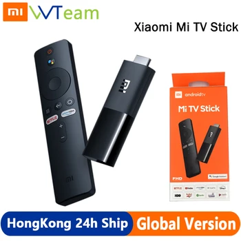 Xiaomi Mi TV Stick глобальная версия Android TV FHD ТВ-приставка четырехъядерный процессор HDMI 1Гб RAM 8Гб ROM с Bluetooth, Wi-Fi, Netflix и Google Assistant