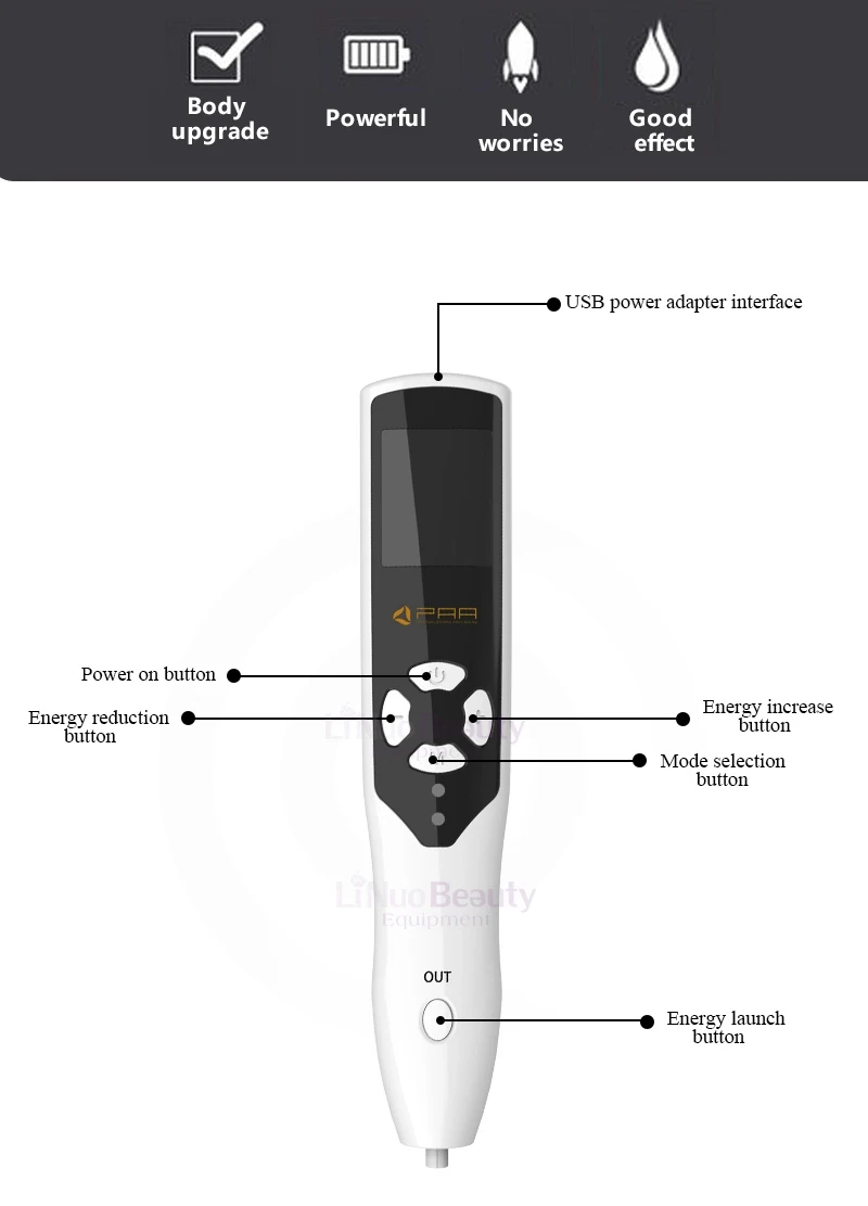 2 в 1 Новинка перезаряжаемый через порт USB Озон омоложение кожи лица лифтинг плазменная ручка для моль Nevus темное пятно удаление глоза