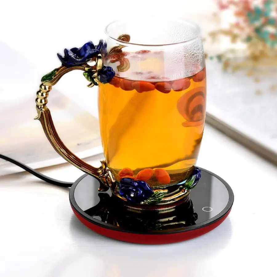 Warmer Electric-Mug-Heater Heated-Mat Coffee-Mugs Milk-Heating-Pad Office Tea Home Touch-Cup