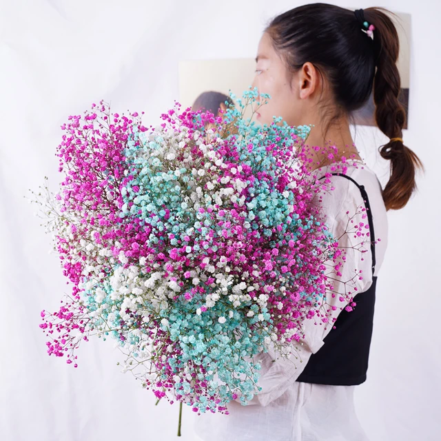 Baby Breath Bouquet Decoration  Artificial Babys Breath Flowers - Natural  Dried - Aliexpress