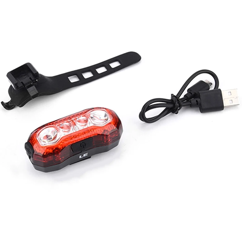 Usb Rechargeable Intelligent Gravity Induction Cob Bicycle Brake Light Tail Light Bicycle Warning Light