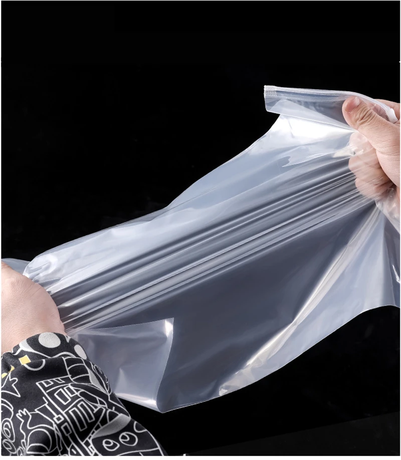 10 stücke 12 drähte Transparent Zipper Tasche Home Reise Tuch T-shirt Schal Puppe Lagerung Verpackung Mit Luft Loch Wiederverschließbare Selbst dichtung – Detail 5