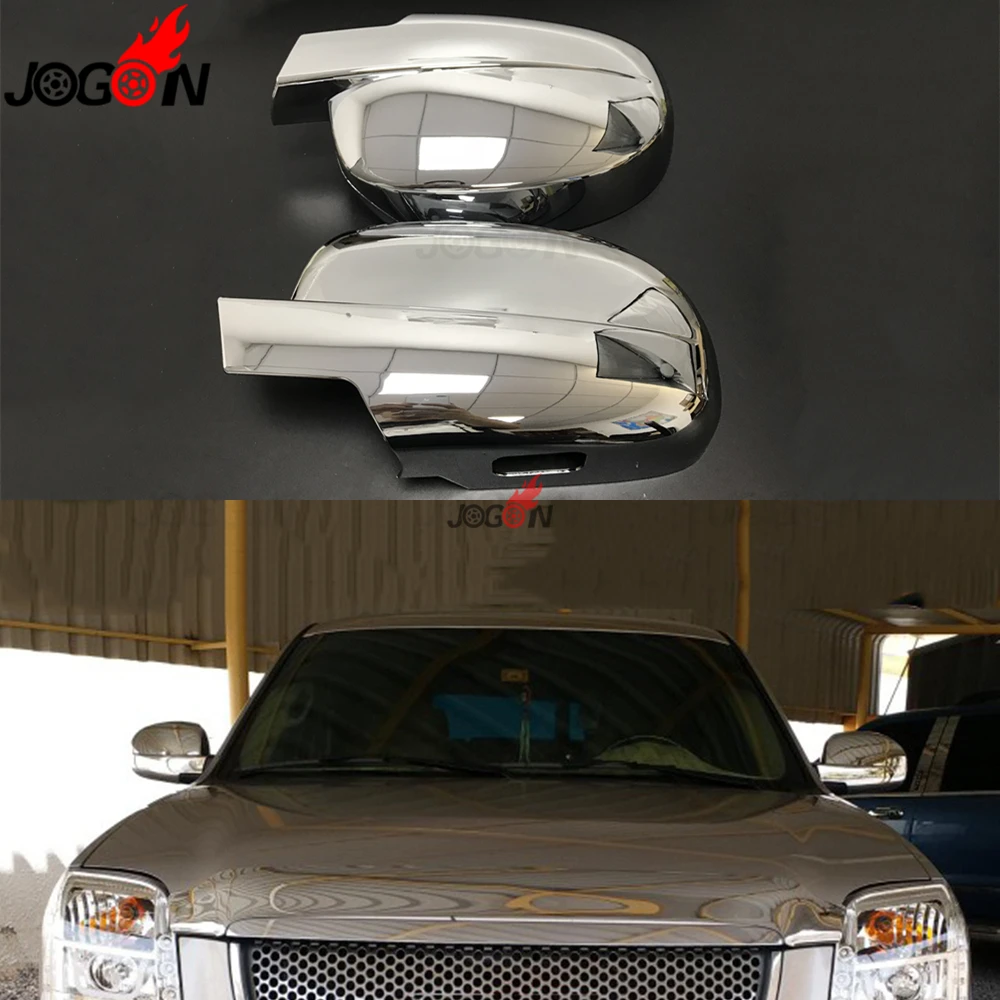 Car Rearview Side Wing Mirror Cover Trim For Chevrolet Tahoe 2008 2009 2010 2011 2012 2013 2014 ABS Chrome