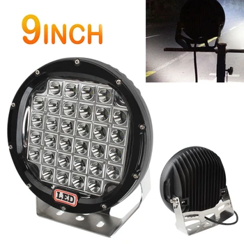 

9 inch Rounded 160W 32x LED Car Worklight Spotlight Floodlight Vehicle Driving Lights 6000K for Offroad SUV ATV Truck Boat Cars