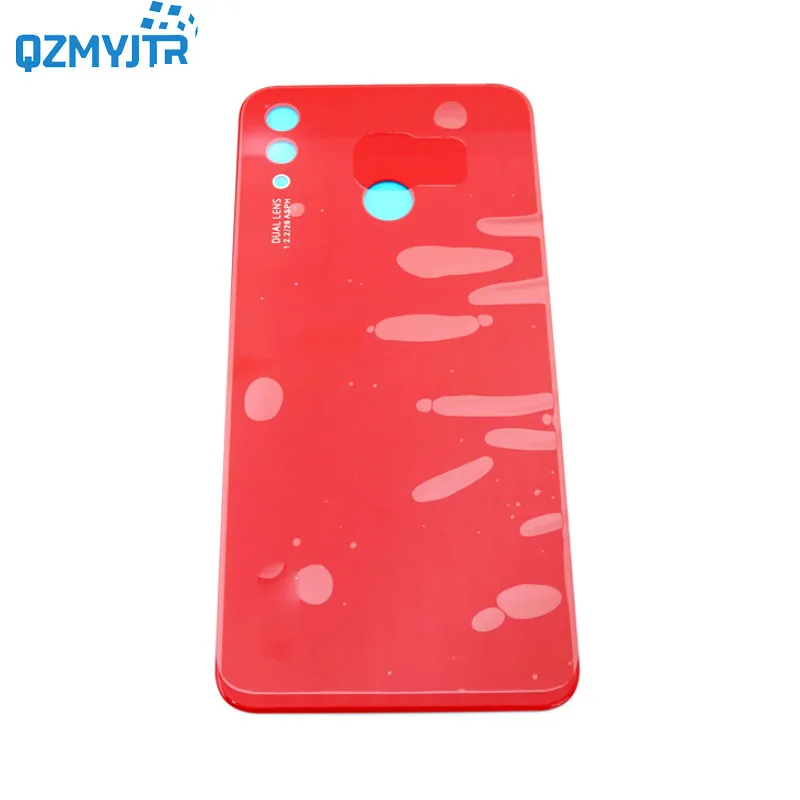 Оригинальная Замена для huawei nova 3i/p smart plus+ Задняя стеклянная задняя крышка корпуса чехол крышка батареи задняя дверь Глянцевая INE-LX1 L21 - Цвет: red