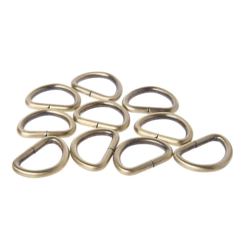 Belt-Buckle Purse-Strap D-Ring Clasp Hand-Bag Dog-Collar-Chain Ribbon 10pcs Knapsack