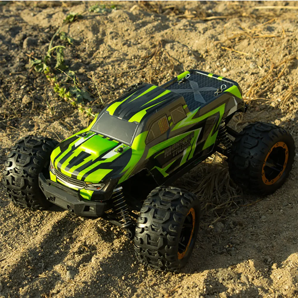 Пульт дистанционного управления трюковая машина 1/16 2,4G 4WD 45 км/ч высокоскоростной бесщеточный гоночный гусеничный Радиоуправляемый внедорожный автомобиль внедорожник грузовик игрушка