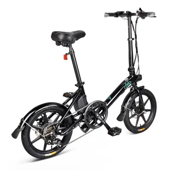 

EU Direct FIIDO D3S Shifting Version 36V 7.8Ah 300W 16 Inche Folding Moped Electric Bicycle 25km/h Max 60KM Electric Bike Black