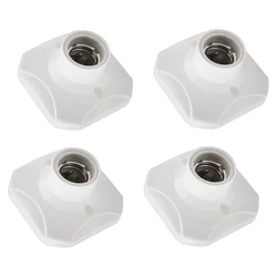 Promotion! Screw Light Bulb Socket,4Pcs E27 Lamp Socket Holder for Bulb Halogen LED Lighting Energy Saving Light Holder