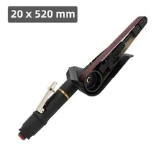 

6cfm Air Belt Sander Kit Air Angle Grinding Pneumatic Machine Tool Set With Sanding Belts For Grinding Polishing 20 * 520mm