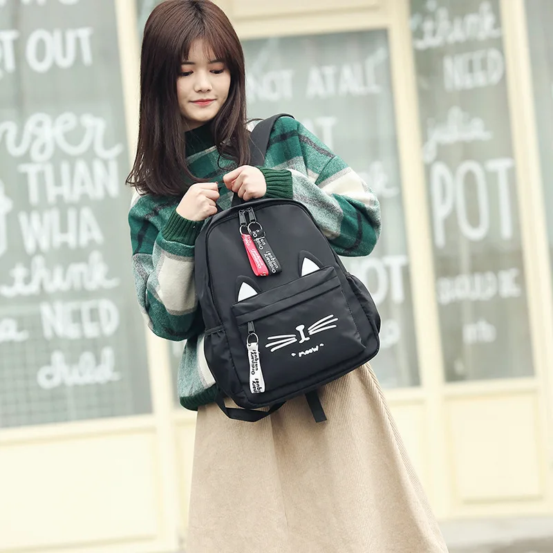 New Women bag Backpack Women's Style Outdoor Travel Backpack Korean-style Cartoon Printed Student School Bag mochila mujer