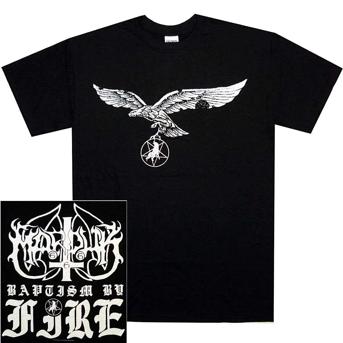 

Marduk Baptism By Fire Shirt S 3Xl Black Metal Tshirt Official T Shirt New Men Summer Short Sleeves Short Sleeve T Shirt