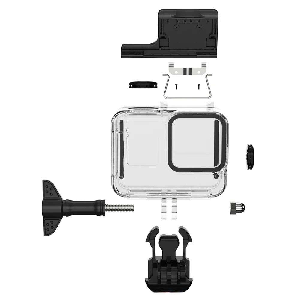 Для Gopro Hero 8 Водонепроницаемый защитный корпус силиконовые рукава анти-капля Пылезащитный фильтр для дайвинга аксессуары для спортивной камеры