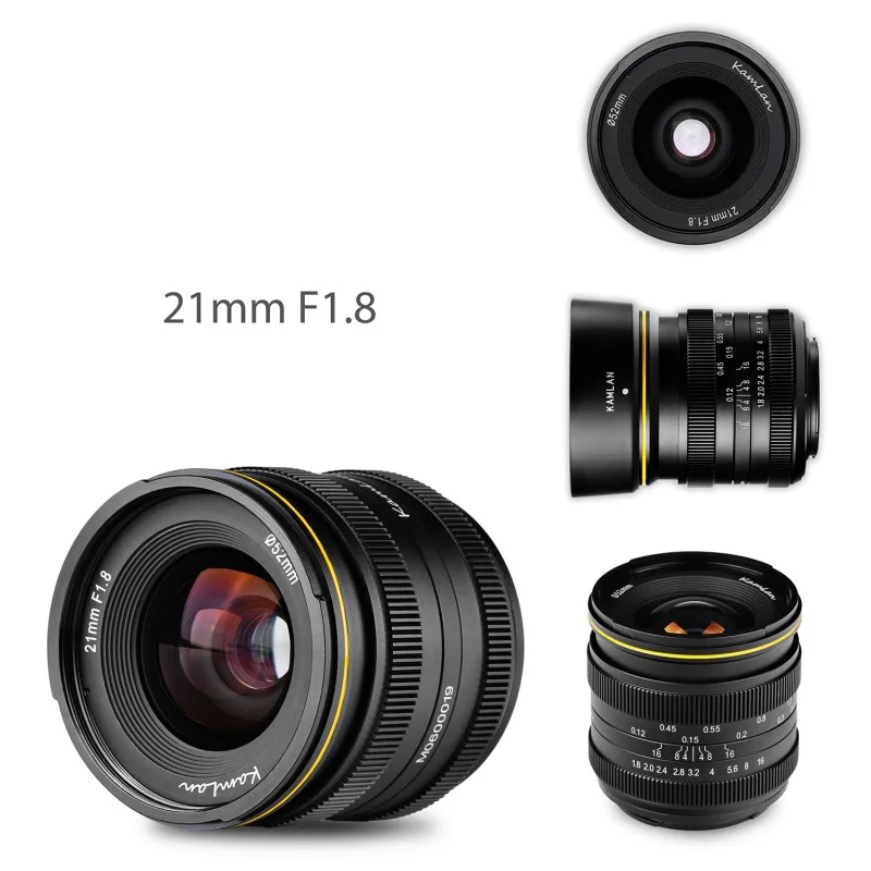 KamLan 21 мм F1.8 APS-C диафрагма ручной фокус объектив для Olympus для Panasonic M43-Mount
