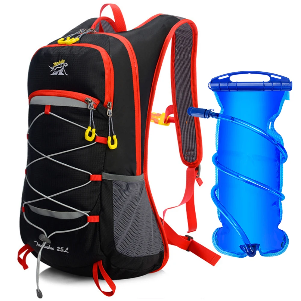 Running Hydration Backpack For Men,waterproof 25l Camping Bladder Water