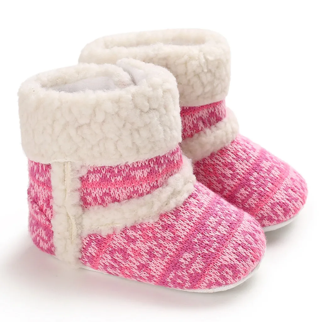 Winter Children Kids Baby Girls Candy Color Warm Short Boots Snow Bootie Shoes