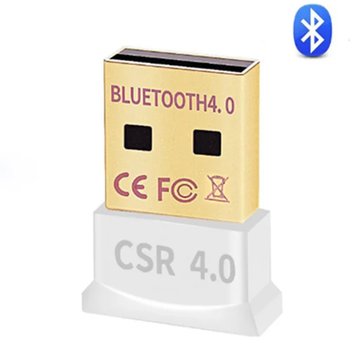 Беспроводной usb-адаптер Bluetooth Mini Bluetooth USB Dongle 4,0 портативный двойной режим Bluetooth передатчик приемник для компьютера ПК - Цвет: White