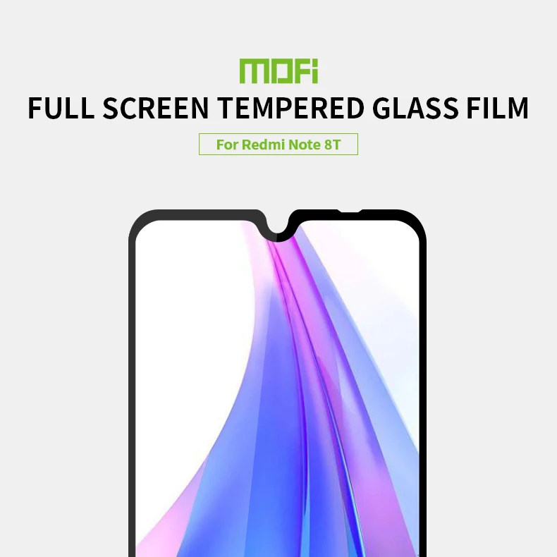 Для Xiaomi redmi note 8T закаленное стекло MOFi полное покрытие защитная пленка протектор экрана для redmi note 8t Закаленное стекло пленка