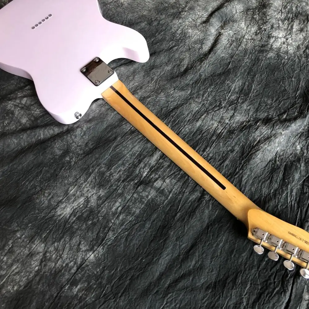 Высококачественная Красивая электрогитара 6 струн, клен гриф gitaar. Розовая гитара ra
