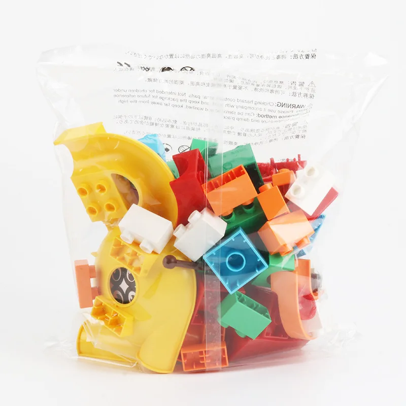 Гоночная трасса с мраморным рисунком совместимая LegoINGly Duploed конструктор большого