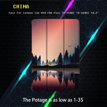 

Case For Lenovo Tab M10 FHD Plus TB-X606F TB-X606X 10.3" Smart Cover Funda Ultra Slim Magnetic Folding Skin Stand Shell