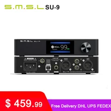 Smsl SU-9 mqa dac es9038pro 2nd gen xmos dsd512 pcm768khz/32bit bluetooth 5.0 uat ldac usb saída equilibrada decodificador