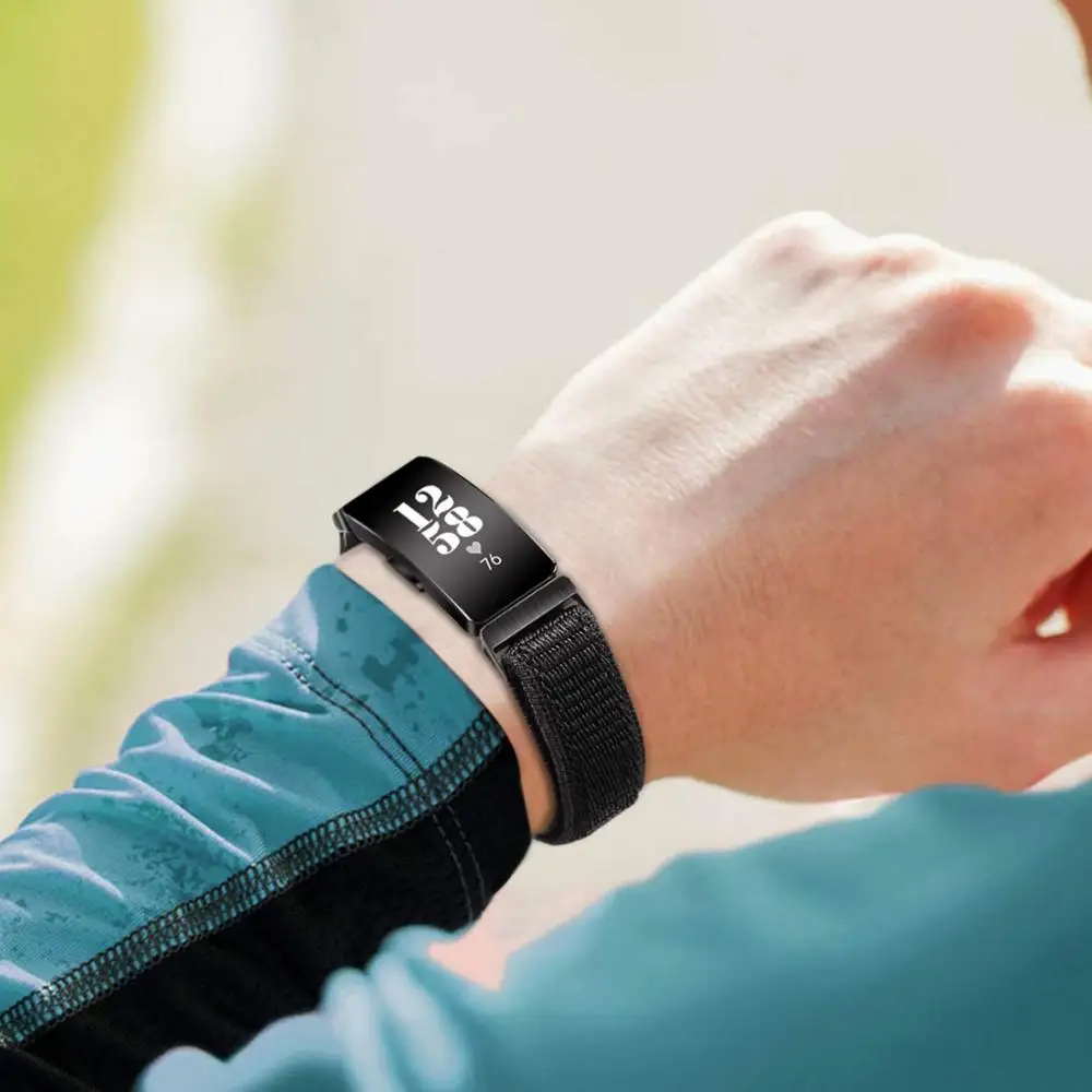 Нейлоновый ремешок для Fitbit Inspire HR Смарт фитнес-трекер спортивные Петли браслет ремешок пористая дышащая сменный ремешок