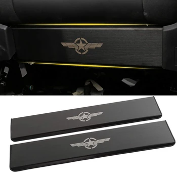 

Car Seat Back Anti-Kick Panel Trim Stickers Stainless Steel for Jeep Renegade 16-19 Compass 17-19 Car Accessories