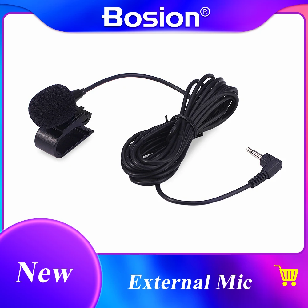 

Car Audio Microphone 3.5mm Jack Plug Mic Stereo Mini Wired External Microphone for Auto DVD Radio 3m Long