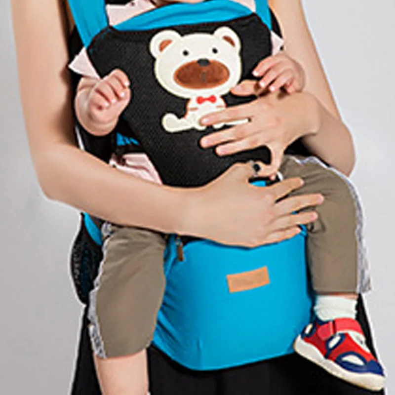 SHUJIN, Детская сумка-кенгуру с набедренными лямками, 2 в 1, хлопковый рюкзак с принтом для новорожденных