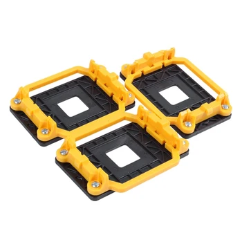 

3 Pcs Black Yellow CPU Fan Bracket Holder Base for AMD AM2 940 Socket