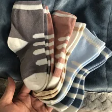 5 par/lote de algodón suave para niños de otoño e invierno calcetines bebé niña linda y cálida caricatura de puntos medias deportivas a la moda regalo de los niños