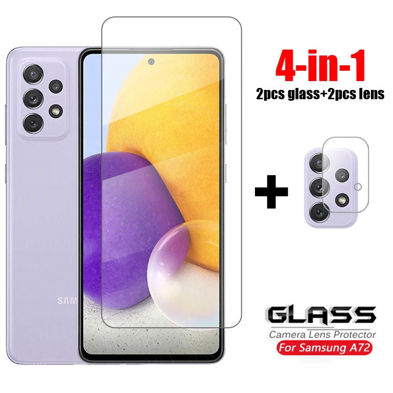 

For Glass Samsung Galaxy A72 A52 Tempered Glass Samsung A32 M31 A02S M02 A42 M30S M51 M21 A31 A51 A71 HD Phone Screen Protector