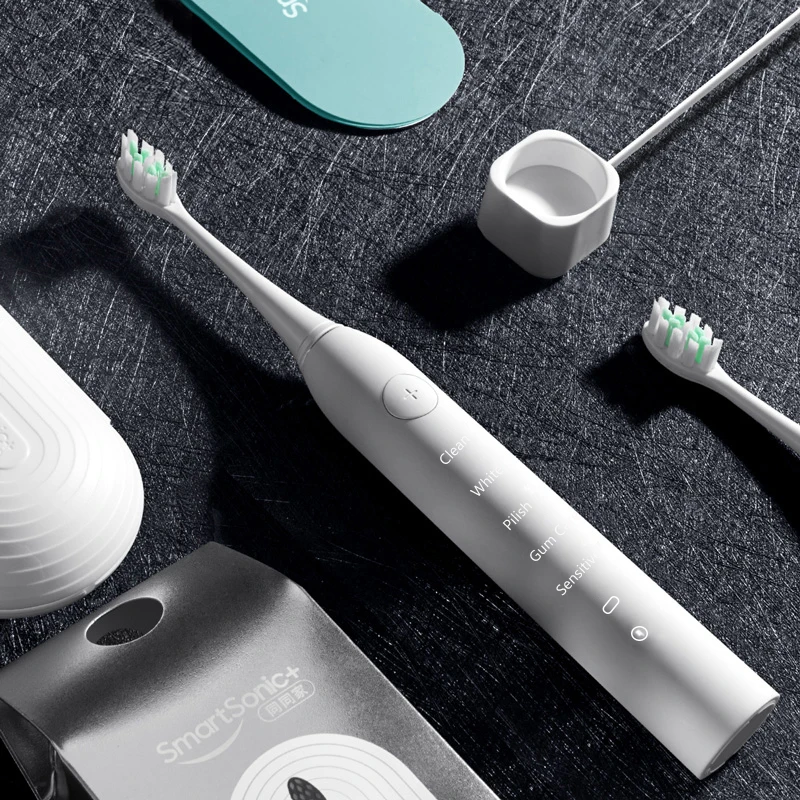 Waterproof Electric Toothbrush Cleaning Whitening USB Charging Sonic Toothbrush with DuPont Heads