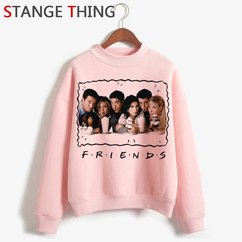New Friends Tv Show Harajuku Funny Cartoon Hoodies Women Best Friends Ullzang 90s Fashion Sweatshirts Warm Graphic Hoody Female - Цвет: H3587