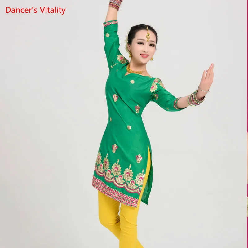 Топ для индийского танца с вышивкой профессиональный женский топ живота одежда