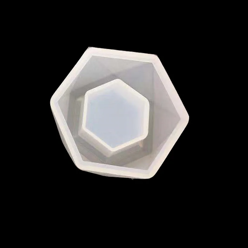 hexagon pot Форма для цветочного горшка из эпоксидной смолы, высушенные формы для цветов, ювелирные изделия, инструменты, УФ смола, ювелирные изделия, аксессуары - Цвет: hexagon pot