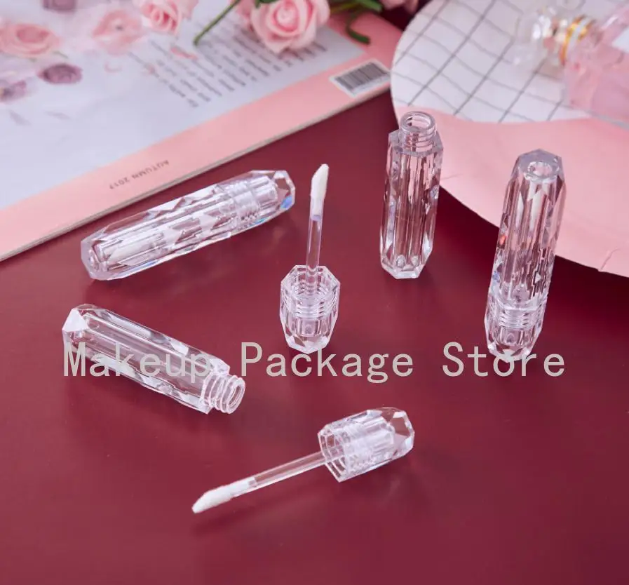 

10-100pcs 4ml Clear Lip Gloss Tube Empty Diamond Lip Gloss Bottle Cosmetic Lipgloss Container DIY Transparent Lip Gloss Tube