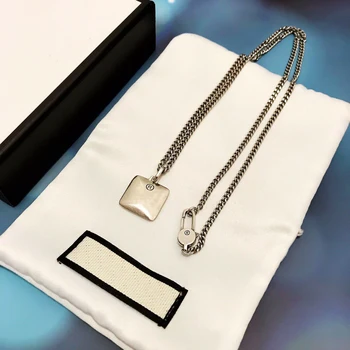 

100% 925 sterling silver necklace, classic European and American fashion jewelry gift, exquisite workmanship, original logo 1:1