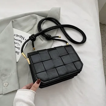 

Brief Simple Shoulder Bag For Women 2020 Fashion Patchwork PU Leather Pure Color Cross Body Bag Daily Travel Chic Lady Handbag