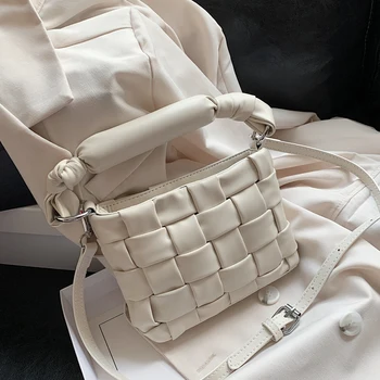 

2020 Weave Design MINI PU Leather Crossbody Bags For Women Fashion Small Shoulder Messenger Bags Female Purses and Handbags