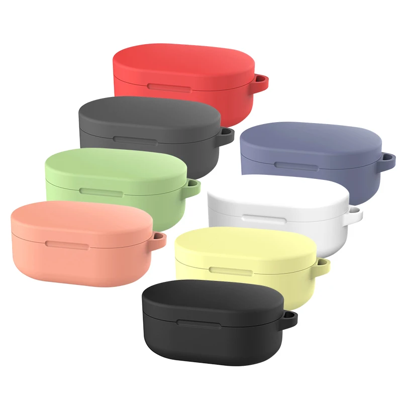 Красочные Силиконовые ТПУ чехлы для Redmi Airdots Bluetooth беспроводная гарнитура зарядка