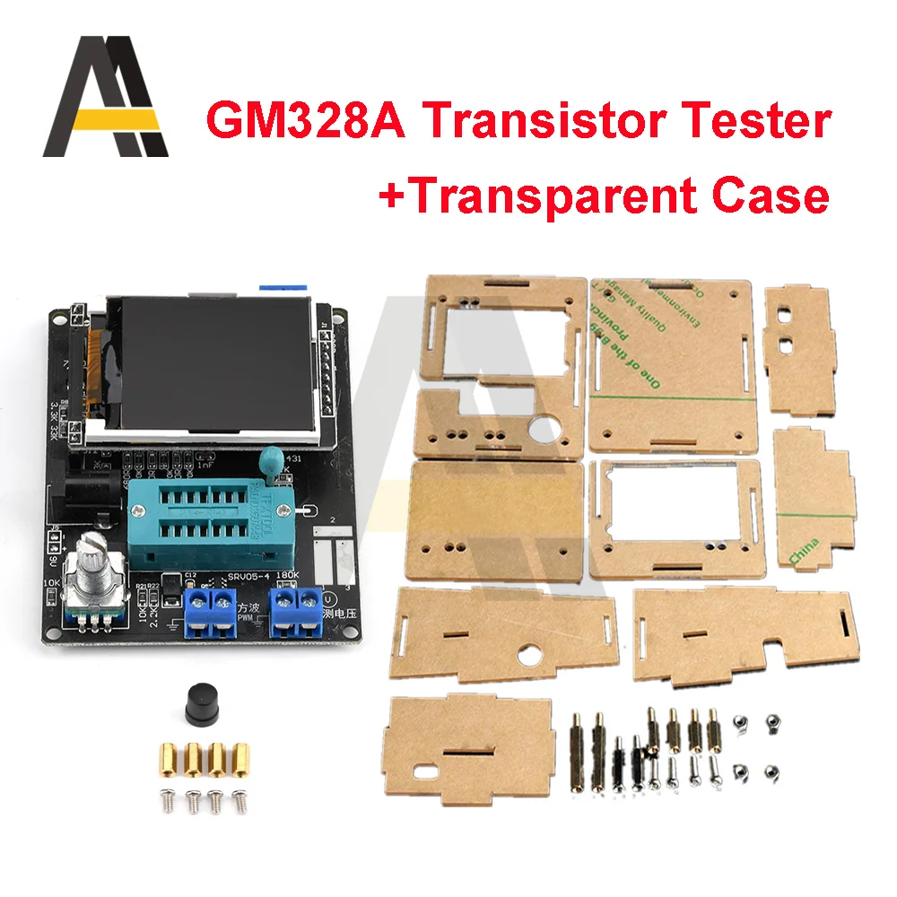 1 Set GM328A Transistor Tester Diode Capacitance Voltage Frequency Meter with Case Russian Version PWM Wave Signal Generator | Инструменты