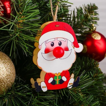 

Illuminated decor "Santa Claus with a gift"