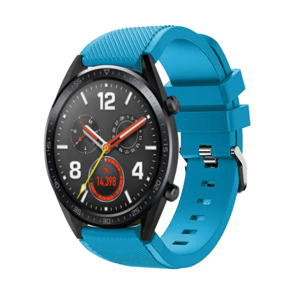 Ремешок силиконовый для смарт часов Huawei Watch GT сменный Браслет наручных 22