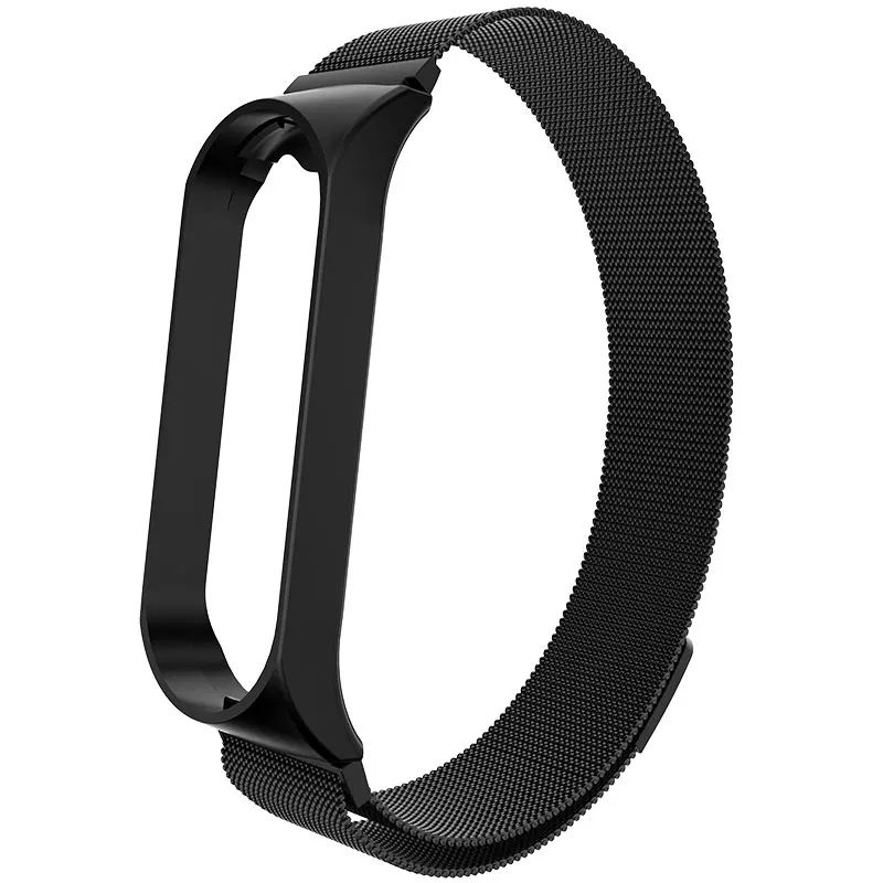 Черный Браслет UTHAI S13 с магнитным ремешком для xiaomi mi Band 3 4, спортивный ремешок для xiaomi mi band 3 4, браслет mi band 4 3, ремешок - Цвет ремешка: Черный